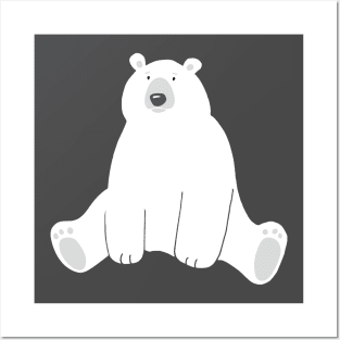 Charming Polar Bear Posters and Art